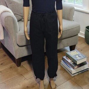 Reebok Black Drawstring Cotton Pants Medium NWT